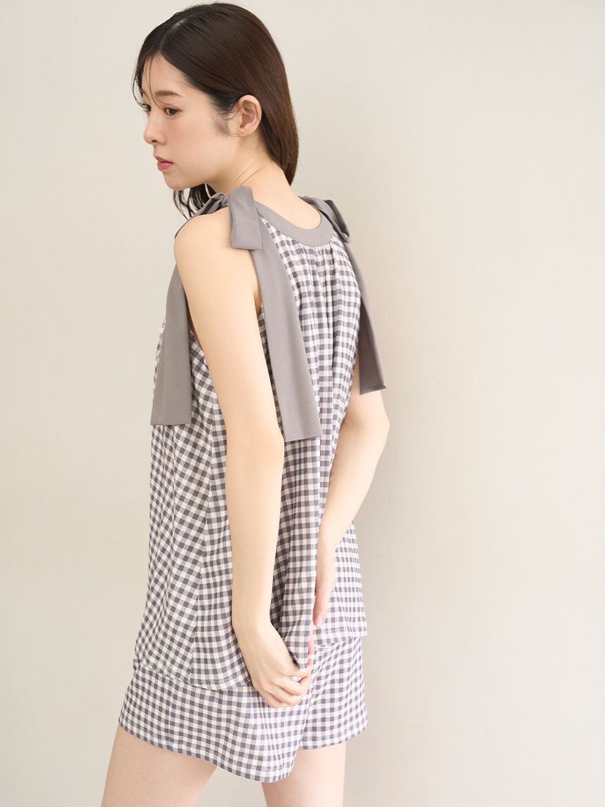 SNIDEL HOME「リボンセットアップ」|ルームウェア|