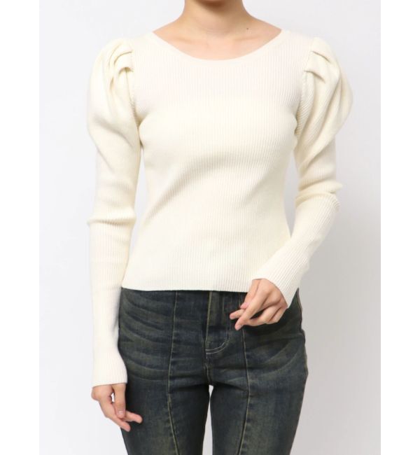 RESEXXY「パワショルリブトップス」|ニット・セーター|
