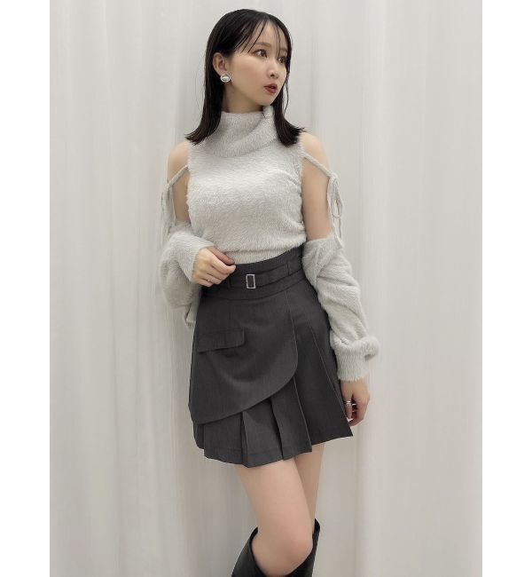 dazzlin「コンパクトミニシャギーカーディガン」|カーディガン|