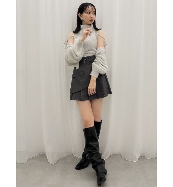 dazzlin「コンパクトミニシャギーカーディガン」|カーディガン|