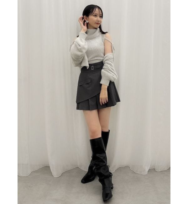 dazzlin「コンパクトミニシャギーカーディガン」|カーディガン|