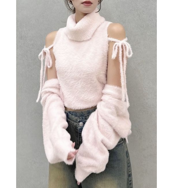 dazzlin「コンパクトミニシャギーカーディガン」|カーディガン|