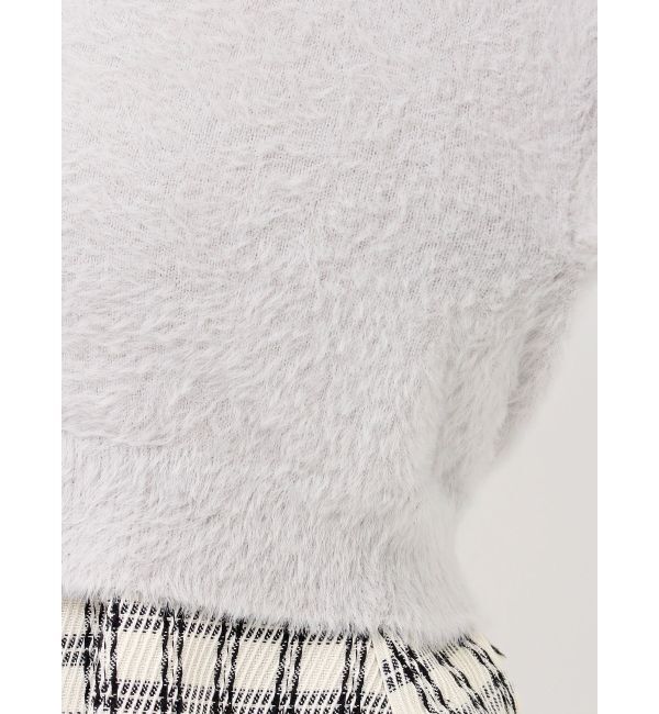 dazzlin「コンパクトミニシャギーカーディガン」|カーディガン|