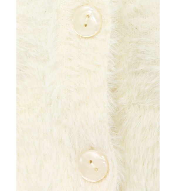 dazzlin「コンパクトミニシャギーカーディガン」|カーディガン|