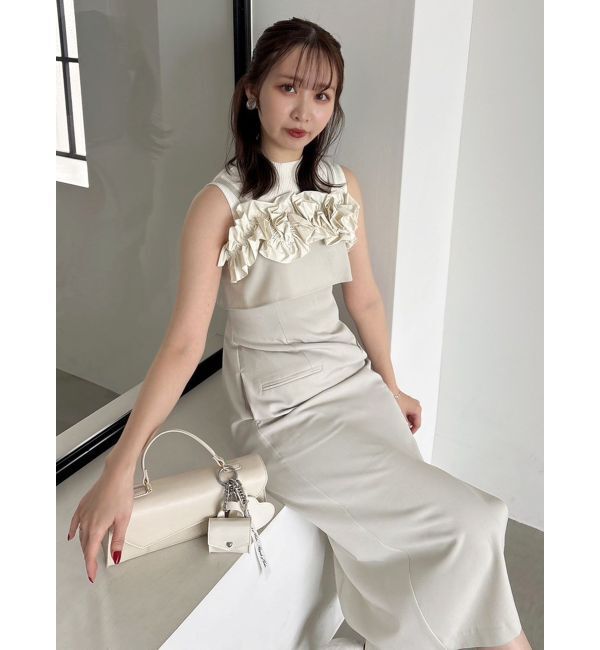 dazzlin「フリルディティールキャミワンピース」|ワンピース|