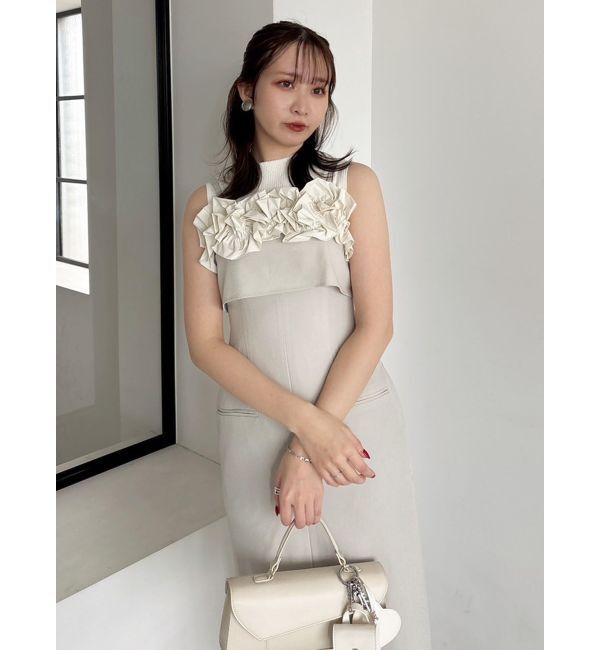 dazzlin「フリルディティールキャミワンピース」|ワンピース|