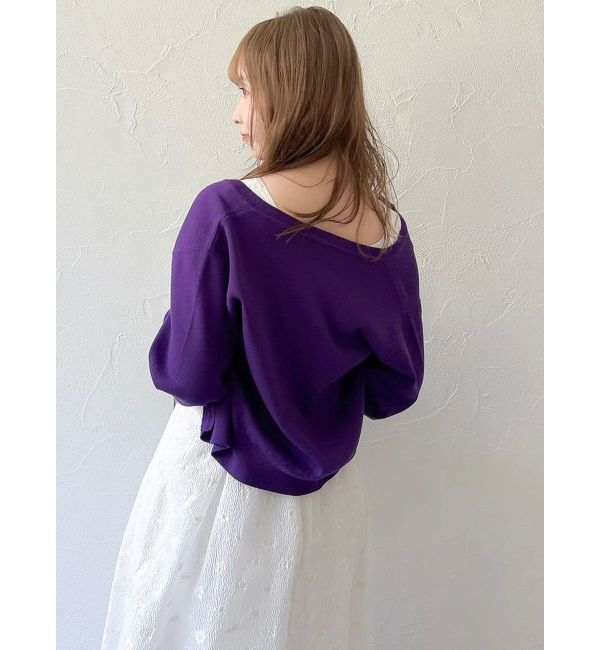 dazzlin「プレートシンプルカーディガン」|カーディガン|