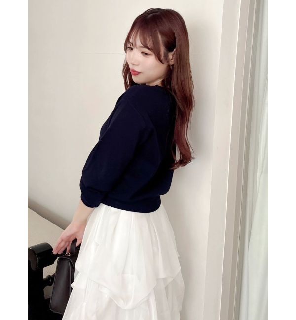 dazzlin「プレートシンプルカーディガン」|カーディガン|