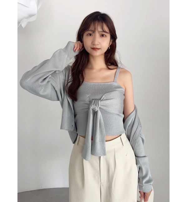 dazzlin「プレートシンプルカーディガン」|カーディガン|