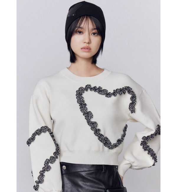 EMODA「ギャザーハートニット」|ニット・セーター|