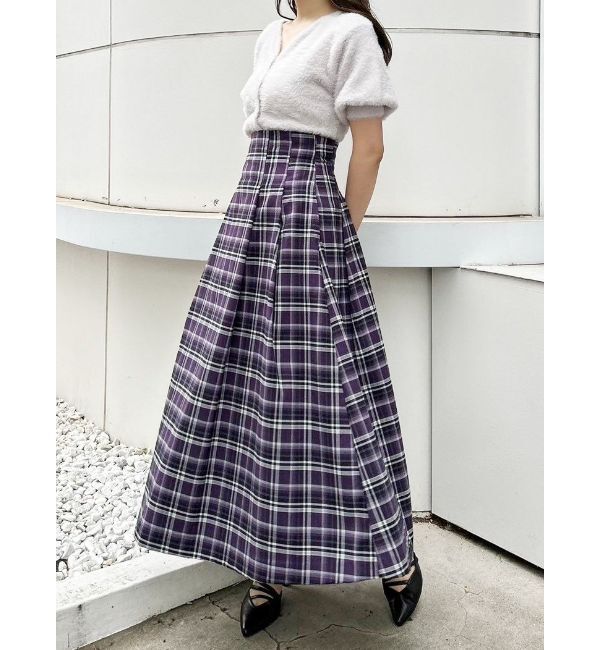 MERCURYDUO「2WAYキーネックミニシャギーコンパクトカーディガン」|カーディガン|