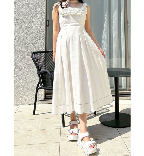 MERCURYDUO「シアー切替ノースリニット」|ニット・セーター|