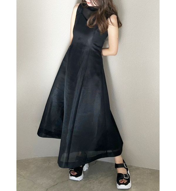 MERCURYDUO「シアー切替ノースリニット」|ニット・セーター|