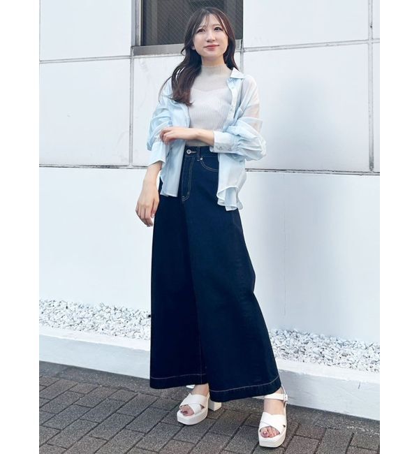 MERCURYDUO「シアー切替ノースリニット」|ニット・セーター|