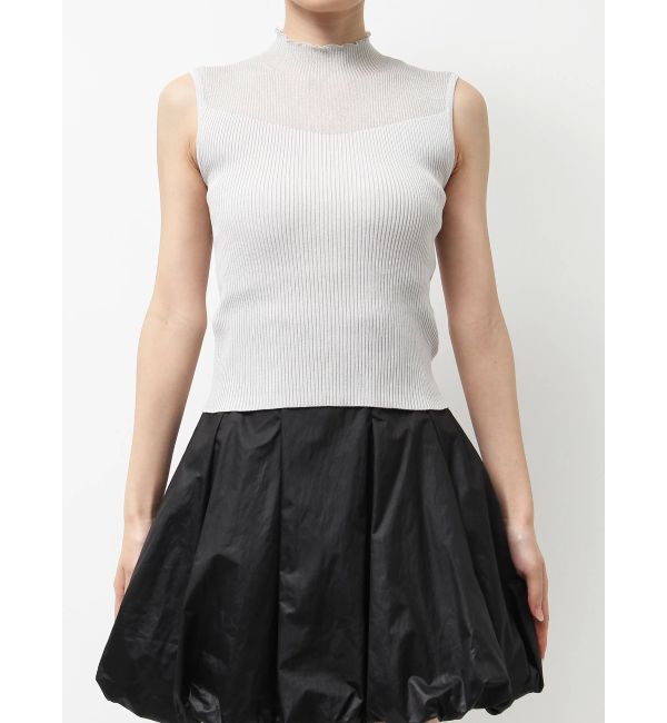 MERCURYDUO「シアー切替ノースリニット」|ニット・セーター|