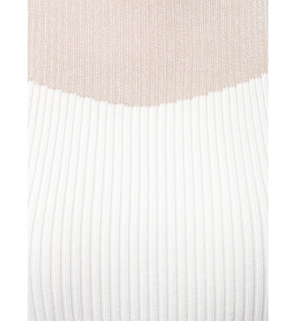 MERCURYDUO「シアー切替ノースリニット」|ニット・セーター|