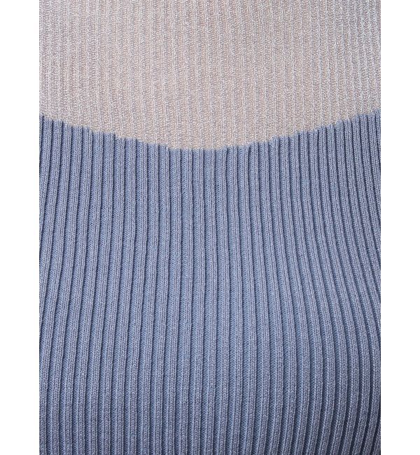 MERCURYDUO「シアー切替ノースリニット」|ニット・セーター|
