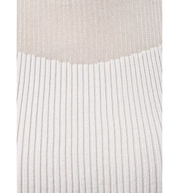 MERCURYDUO「シアー切替ノースリニット」|ニット・セーター|