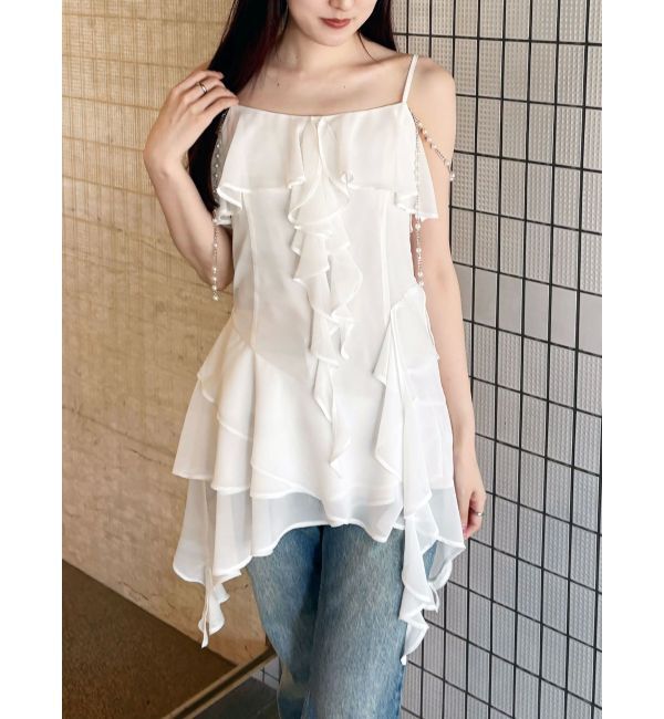 MERCURYDUO「ラッフルティアードブラウス」|シャツ・ブラウス|