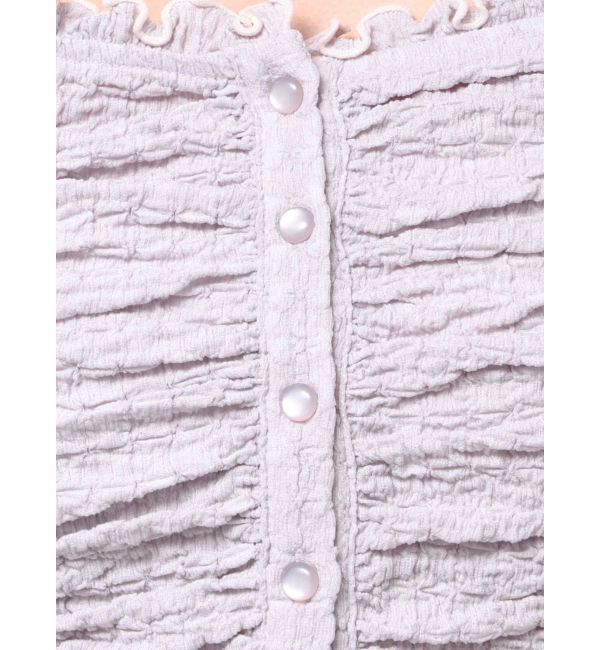 MERCURYDUO「ドロストギャザーコンパクトカットソー」|Tシャツ・カットソー|