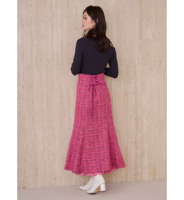 MERCURYDUO「【追加生産】アシメパールチェーンワンショルニット」|ニット・セーター|