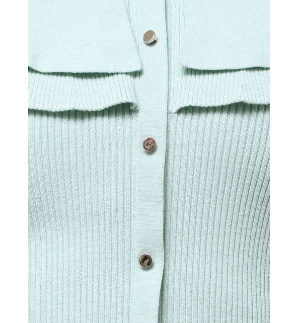 MERCURYDUO「編み変化ラッフルコンパクト」|ニット・セーター|