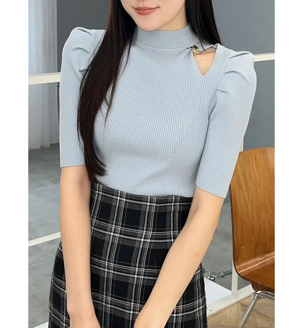 MERCURYDUO「モチーフパーツカットアウトニット」|ニット・セーター|