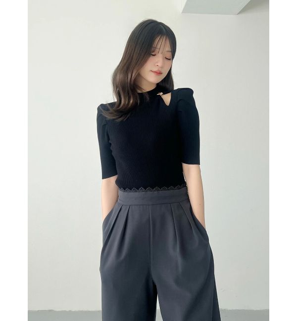 MERCURYDUO「モチーフパーツカットアウトニット」|ニット・セーター|