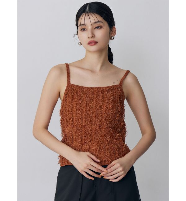 MURUA「ミックスフリンジニットキャミソール」|ニット・セーター|