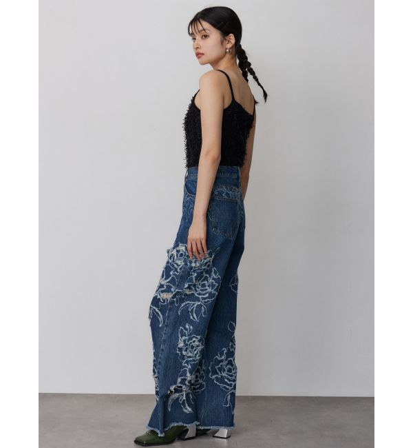 MURUA「ミックスフリンジニットキャミソール」|ニット・セーター|