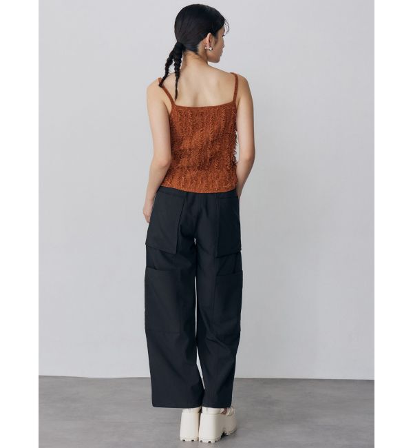 MURUA「ミックスフリンジニットキャミソール」|ニット・セーター|