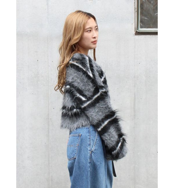 Ungrid「シャギーボーダールーズニット」|ニット・セーター|