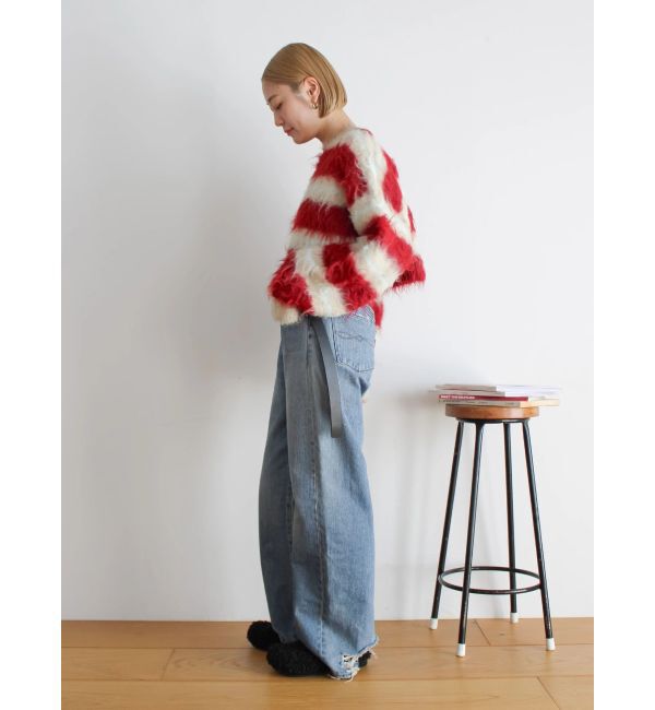 Ungrid「シャギーボーダールーズニット」|ニット・セーター|