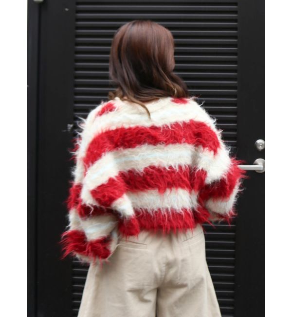 Ungrid「シャギーボーダールーズニット」|ニット・セーター|