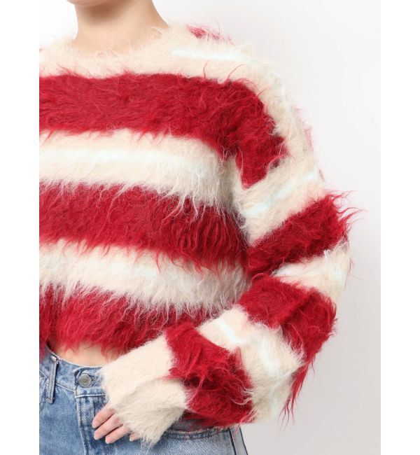 Ungrid「シャギーボーダールーズニット」|ニット・セーター|