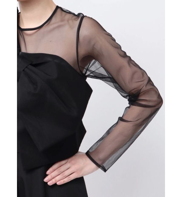 LAGUNAMOON「LADYリボンフォルパンツドレス」|ドレス|