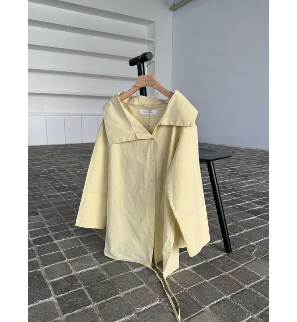 LAGUNAMOON「アシンメトリーカラーカシュクールシャツ」|シャツ・ブラウス|