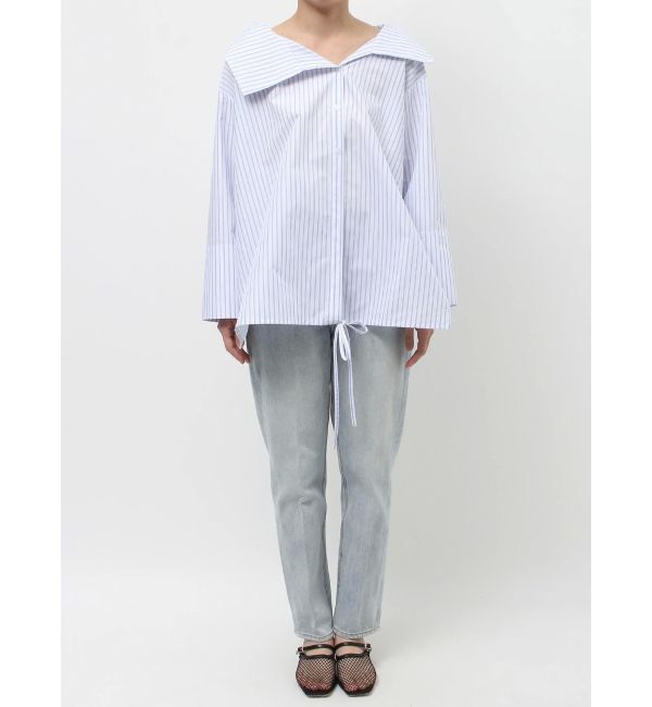 LAGUNAMOON「アシンメトリーカラーカシュクールシャツ」|シャツ・ブラウス|