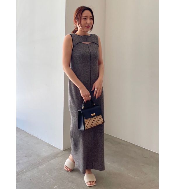 LAGUNAMOON「カットアウトニットワンピース」|ワンピース|