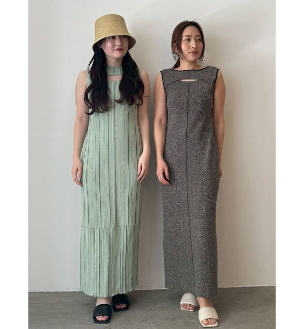 LAGUNAMOON「カットアウトニットワンピース」|ワンピース|