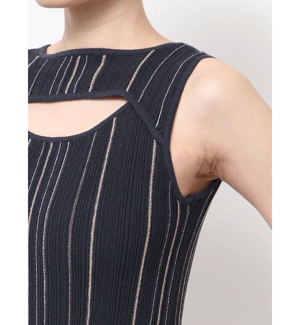 LAGUNAMOON「カットアウトニットワンピース」|ワンピース|