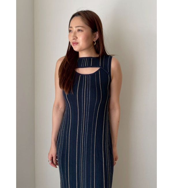 LAGUNAMOON「カットアウトニットワンピース」|ワンピース|