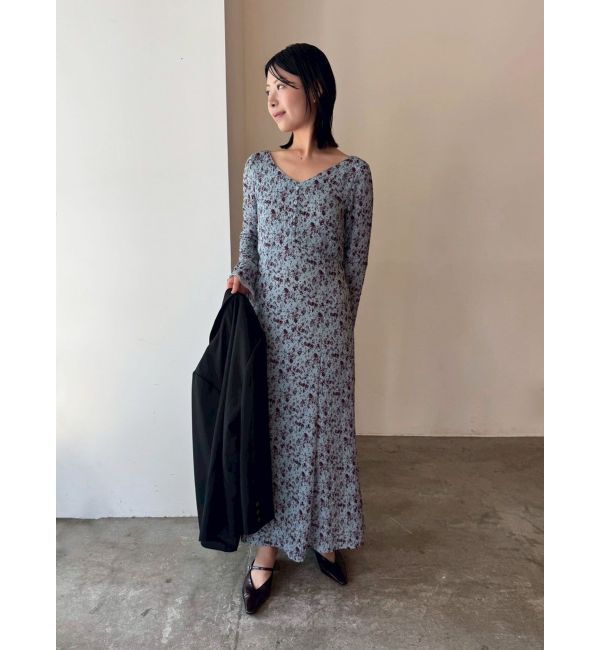 LAGUNAMOON「ヴィンテージフラワーフレアスリーブワンピース」|ワンピース|