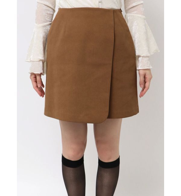 LAGUNAMOON「スエードライクアシメベルトミニスカート」|スカート|