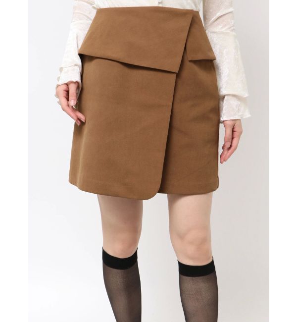 LAGUNAMOON「スエードライクアシメベルトミニスカート」|スカート|