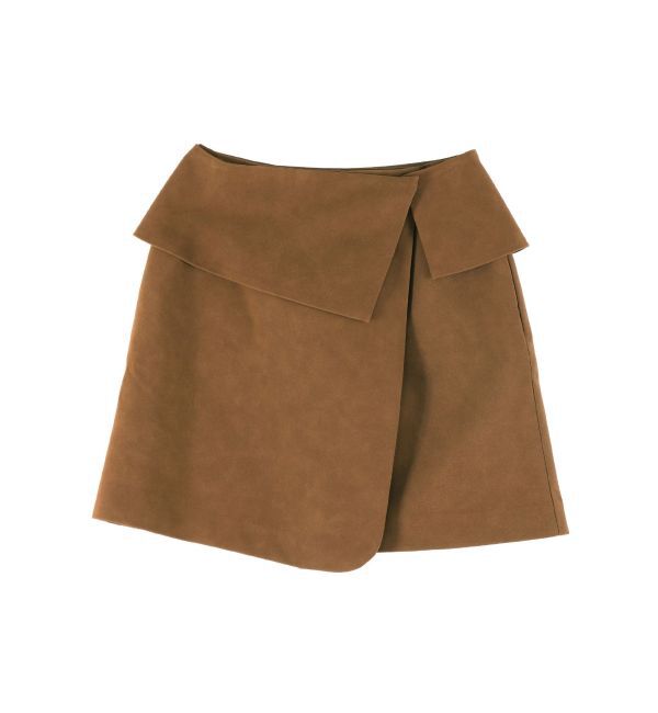 LAGUNAMOON「スエードライクアシメベルトミニスカート」|スカート|