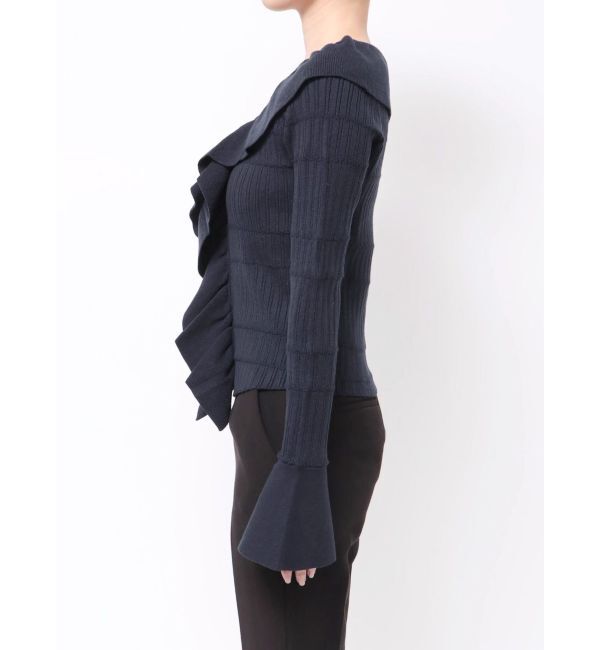 LAGUNAMOON「ラッフルフリルニットプルオーバー」|ニット・セーター|