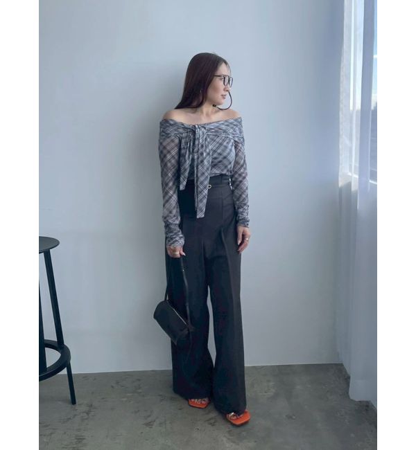 LAGUNAMOON「オフショルチュールタイブラウス」|Tシャツ・カットソー|