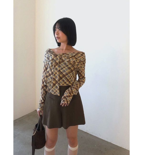 LAGUNAMOON「オフショルチュールタイブラウス」|Tシャツ・カットソー|