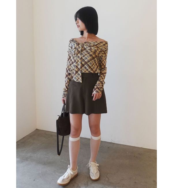 LAGUNAMOON「オフショルチュールタイブラウス」|Tシャツ・カットソー|